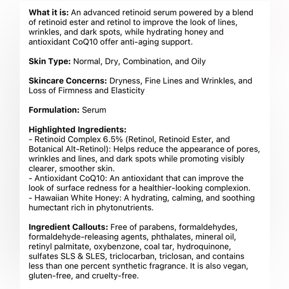 Pick 8/$50 Sunday Riley A+ High-Dose Retinoid Serum🆕deluxe sample size - Picture 8 of 11
